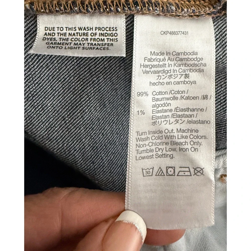 Madewell Women's Emmett Wide Leg Jeans Front Well Pockets High Rise Seam Leg 26 - Picture 13 of 14
